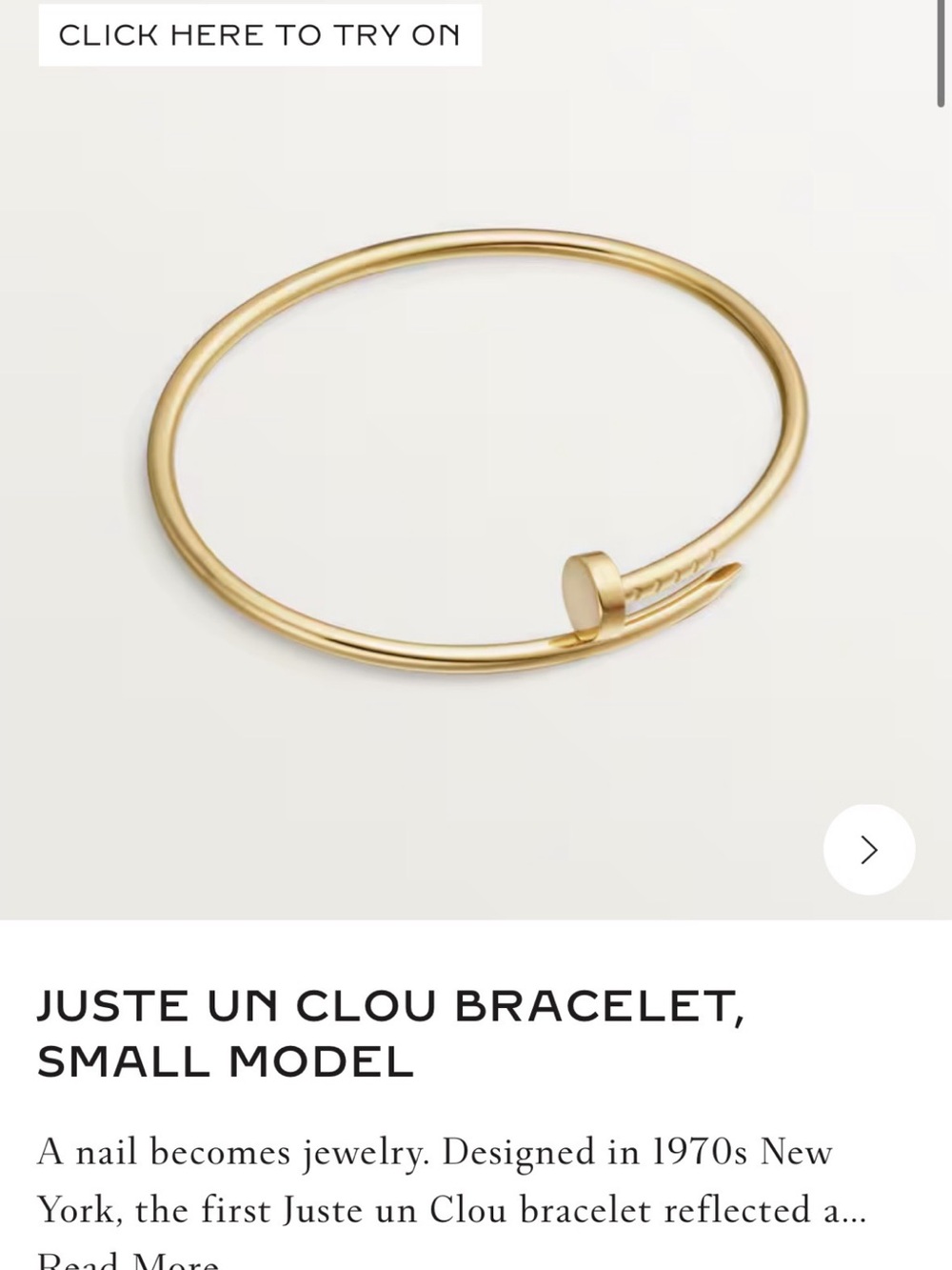 Cartier Juste un Clou Bracelet Small Model - Picture 5 of 5